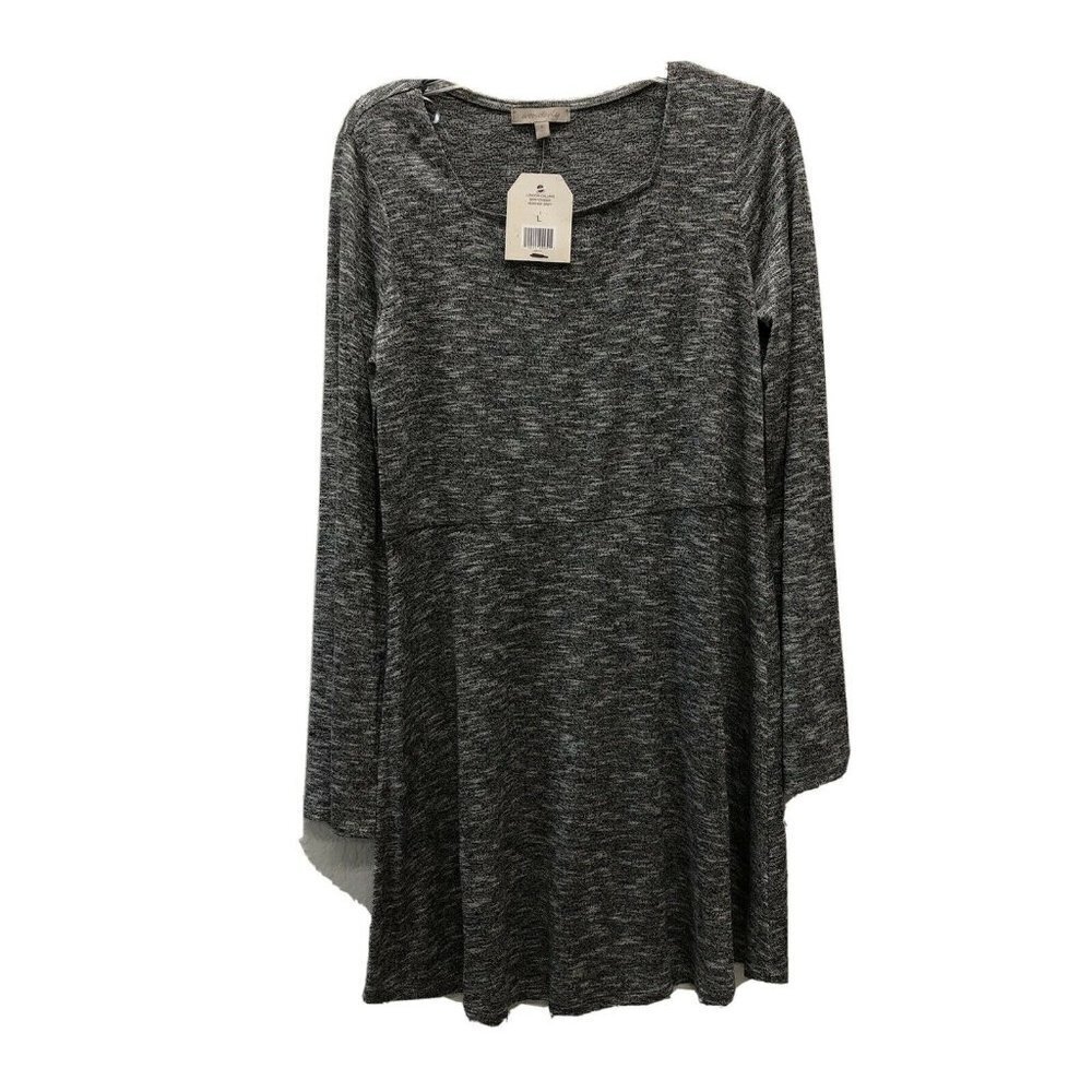 Wonderly Girls Large 10/12 Skater Dress Black Whit